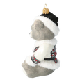 Load image into Gallery viewer, Zakopane Teddy Bear. Handmade Glass Christmas ornament.