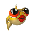 Load image into Gallery viewer, Goldfish - Charming Glass Decoration. Handmade Glass Christmas ornament.