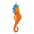Load image into Gallery viewer, Seahorse - Ocean Friend. Handmade Glass Christmas ornament.