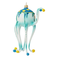Load image into Gallery viewer, Octopus pirate. Handmade Glass Christmas ornament.