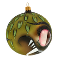 Load image into Gallery viewer, Green Dragon. Handmade Glass Christmas ornament.