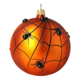 Load image into Gallery viewer, Sphere Web. Handmade Glass Christmas ornament.