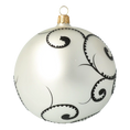 Load image into Gallery viewer, Mexican skull. Handmade Glass Christmas ornament.