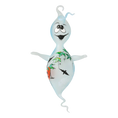 Load image into Gallery viewer, Fairy Tale Halloween Ghost. Handmade Glass Christmas ornament.