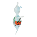 Load image into Gallery viewer, Fairy Tale Halloween Ghost. Handmade Glass Christmas ornament.