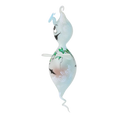 Load image into Gallery viewer, Fairy Tale Halloween Ghost. Handmade Glass Christmas ornament.