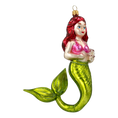 Load image into Gallery viewer, Fairy Tale Mermaid. Handmade Glass Christmas ornament.