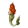 Load image into Gallery viewer, Nereid Mermaid. Handmade Glass Christmas ornament.