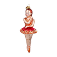 Load image into Gallery viewer, Ballerina. Handmade Glass Christmas ornament.
