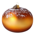 Load image into Gallery viewer, Sugar Doughnut. Handmade Glass Christmas ornament.