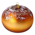 Load image into Gallery viewer, Sugar Doughnut. Handmade Glass Christmas ornament.