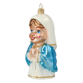 Load image into Gallery viewer, Mary. Handmade Glass Christmas ornament.