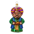 Load image into Gallery viewer, King Balthazar. Handmade Glass Christmas ornament.