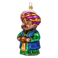Load image into Gallery viewer, King Balthazar. Handmade Glass Christmas ornament.