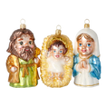 Load image into Gallery viewer, Holy Family - The Joy of the Nativity. Handmade Glass Christmas ornament.
