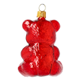 Load image into Gallery viewer, Red Gummy Bear. Handmade Glass Christmas ornament.