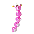 Load image into Gallery viewer, Earthworm Joyful Dot. Handmade Glass Christmas ornament.
