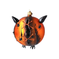 Load image into Gallery viewer, Dark Owl- Guardian of the Night. Handmade Glass Christmas ornament.