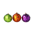 Load image into Gallery viewer, Set of Halloween Bombs with Cobwebs. Handmade Glass Christmas ornament.