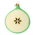 Load image into Gallery viewer, Christmas Apple - Hand Painted. Handmade Glass Christmas ornament.