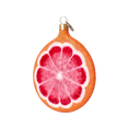 Load image into Gallery viewer, Grapefruit slice. Handmade Glass Christmas ornament.