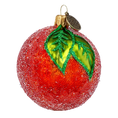 Load image into Gallery viewer, Mandarin. Handmade Glass Christmas ornament.