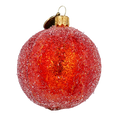 Load image into Gallery viewer, Mandarin. Handmade Glass Christmas ornament.