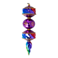Load image into Gallery viewer, Majestic Rainbow Drop. Handmade Glass Christmas ornament.