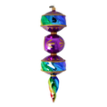 Load image into Gallery viewer, Majestic Rainbow Drop. Handmade Glass Christmas ornament.
