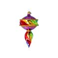 Load image into Gallery viewer, Drop Colored Flame. Handmade Glass Christmas ornament.