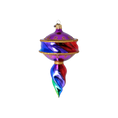 Load image into Gallery viewer, Drop Colored Flame. Handmade Glass Christmas ornament.