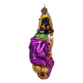 Load image into Gallery viewer, The Witch and the Golden Moon - Night Spells. Handmade Glass Christmas ornament.