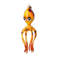 Load image into Gallery viewer, Octopus of the Sea Land. Handmade Glass Christmas ornament.