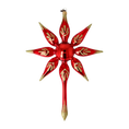 Load image into Gallery viewer, Star of Christmas Eve Night. Handmade Glass Christmas ornament.