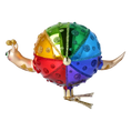 Load image into Gallery viewer, Colorful Snail. Handmade Glass Christmas ornament.