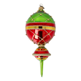 Load image into Gallery viewer, Christmas Drop Reflex. Handmade Glass Christmas ornament.