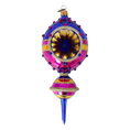 Load image into Gallery viewer, Drop Carnival Glow. Handmade Glass Christmas ornament.
