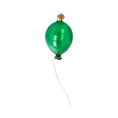 Load image into Gallery viewer, Emerald Hand-Molded Balloon. Handmade Glass Christmas ornament.
