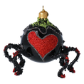 Load image into Gallery viewer, Spider in Love - Charming Glass Decoration. Handmade Glass Christmas ornament.