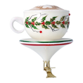 Load image into Gallery viewer, Christmas Cappuccino - Hand Painted Glass Ornament