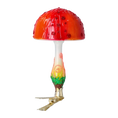 Load image into Gallery viewer, Fairyland's Mushroom. Handmade Glass Christmas ornament.