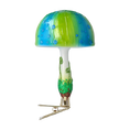 Load image into Gallery viewer, Fairytale Mushroom. Handmade Glass Christmas ornament.