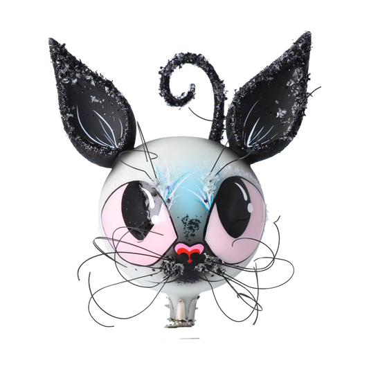 Magic Cat - Charming Glass Decoration. Handmade Glass Christmas ornament.