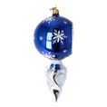 Load image into Gallery viewer, Drop Glowing Star. Handmade Glass Christmas ornament.