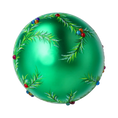 Load image into Gallery viewer, Christmas Joy Bomb. Handmade Glass Christmas ornament.