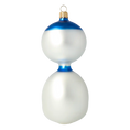 Load image into Gallery viewer, Vintage Snowman. Handmade Glass Christmas ornament.