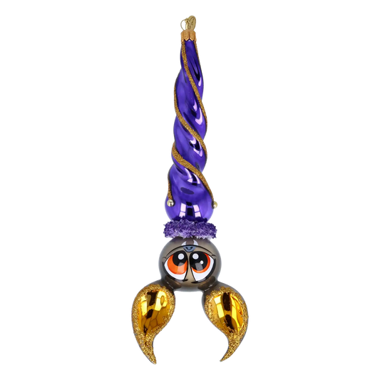 Bat - Night Watchman. Handmade Glass Christmas ornament.