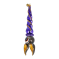Load image into Gallery viewer, Bat - Night Watchman. Handmade Glass Christmas ornament.