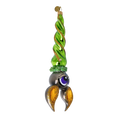 Load image into Gallery viewer, Bat -Green Claw - Fancy Glass Decoration. Handmade Glass Christmas ornament.