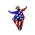 Load image into Gallery viewer, American Buffalo - Patriotic Glass Ornament.